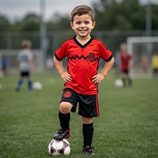 Mexico Soccer Uniform 2 Pieces Matching Set Jersey Shorts Futbol Athletic Kids
