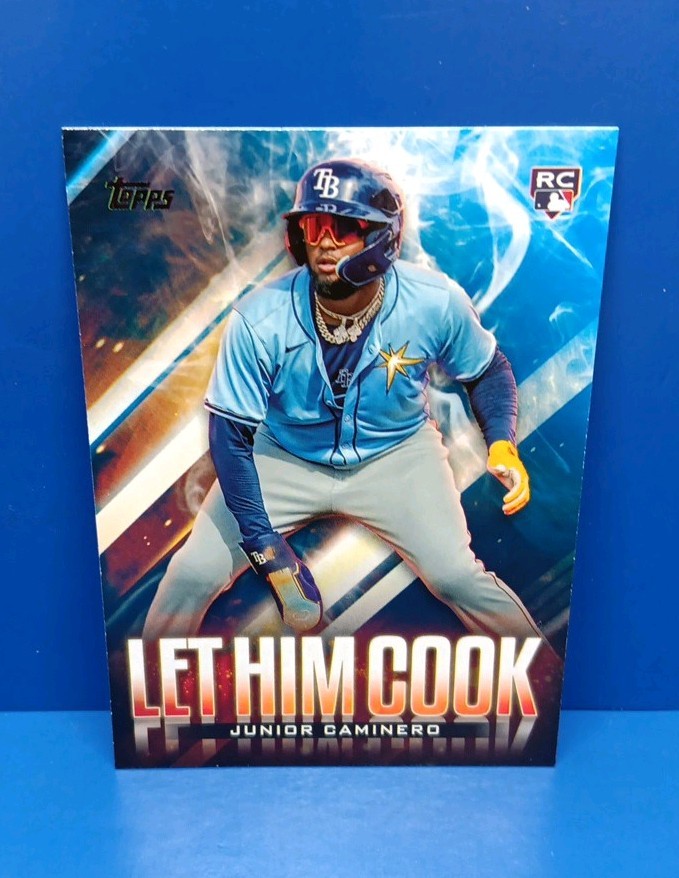 2024 Topps Update Series - Let Him Cook Junior Caminero #LHC-13 (RC) Blue