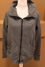 Lululemon Scuba Hoodie Women s Heather Gray Full Zip Thumb Hole Size 12