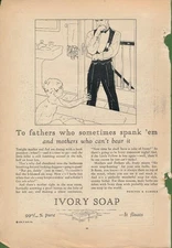 Magazine Ad - 1928 - Ivory Soap - Father and son