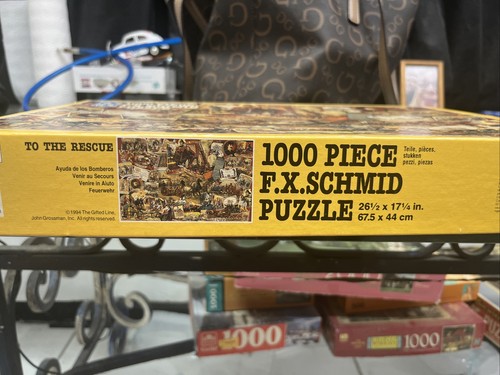 VTG 1994 FX Schmid 1000 Piece Puzzle To The Rescue NIB Historic Fire Fighters