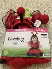 InCharacter Costumes Lovebug Ladybug Infant Halloween Costume 12-18 Months
