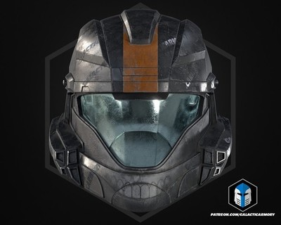 Halo 3 ODST Dutch Helmet Raw 3D Print DIY Galactic Armory