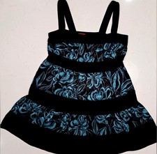 ELLE 90s Y2K Sun Dress Short Polyester Spandex Boho Size L