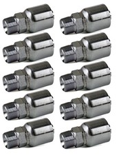 10 Pack MP-08-08 1/2" Hose x 1/2" NPTF Male Pipe Rigid Hydraulic Hose Fitting