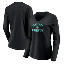 Women's Black New York Liberty Overtime Long Sleeve T-Shirt