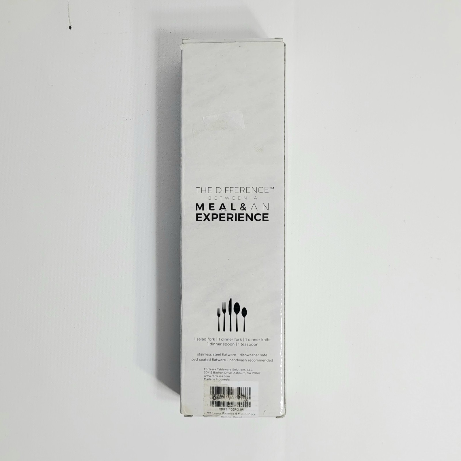 Fortessa Lucca Flatware Set Faceted Stainless Polished