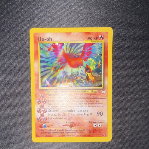 GERMAN Ho-oh 07/64 Neo Revelation Unlimited Holo Rare GERMAN WOTC 2000 LP