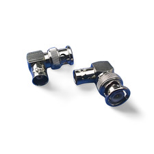 BNC Male Female 90 Degree Connector Right Angle Adapter - Silver