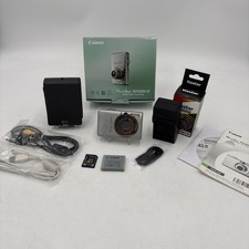 Canon PowerShot SD1200 IS Digital Elph Camera Battery Box Case Charger Cables