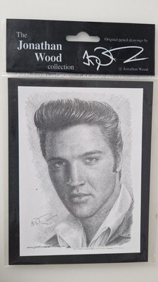 The Jonathan Wood Collection Elvis Presley Bleistift Radierung Druck NEU OVP