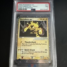 2003 POKEMON EX RUBY & SAPPHIRE #97 ELECTABUZZ EX-HOLO PSA 7 on eBay