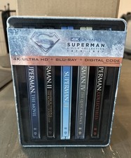 Superman 5-Film Limited Steelbook Collection (4K+Blu-ray) Brand New Sealed!
