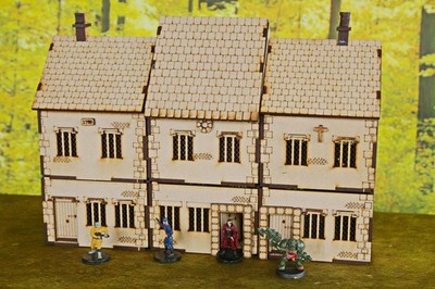 3 Cotswold, ländliche, mittelalterliche modulare Gebäude Bausatz