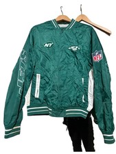 NFL Jacke New York Jets Herren grün weiß Team Apparel Sport Freizeit L