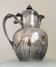 Kaffeekanne England antik Silberauflage VICTORIAN QueenAnne Jugendstil Sheffield