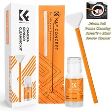 K&F Concept Camera Sensor Cleaning Kit 6 Swabs 20ml Fluid Full Frame APS-C DSLR