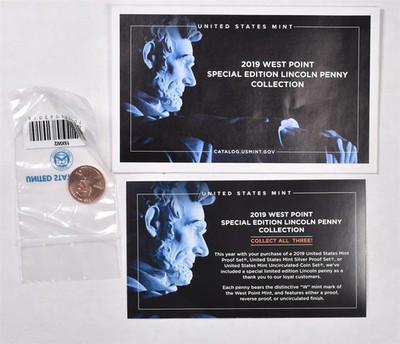 2019-W Lincoln Shield Penny Cent - Uncirculated With Envelope