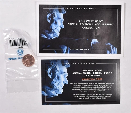 2019-W Lincoln Shield Penny Cent - Uncirculated With Envelope