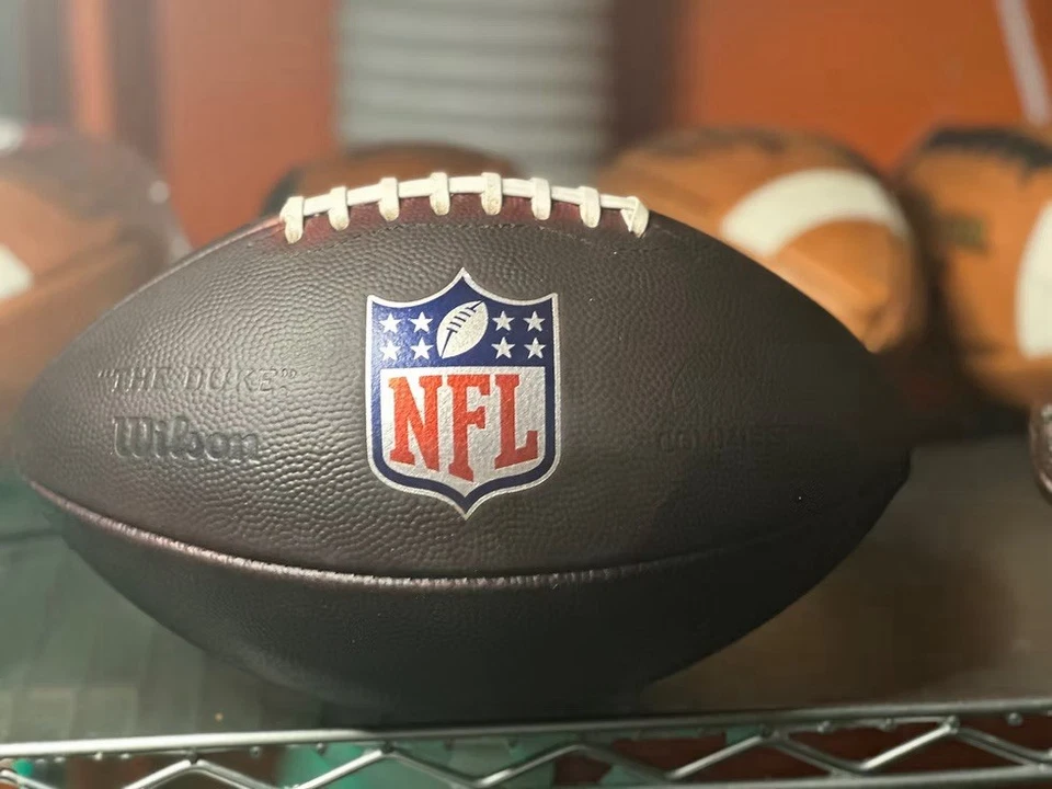 Authentic NFL Wilson The Duke Leather Football - Brand New Fully Game Prepped - Image 2 of 2