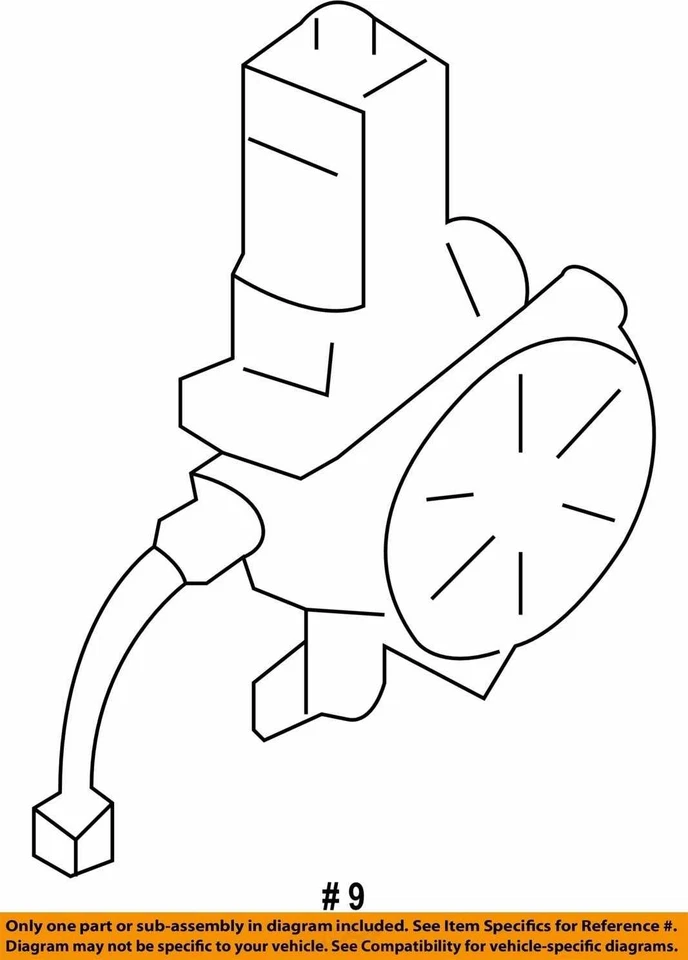 Motor de janela traseira de passageiro direito Subaru Legacy Outback 2005-2009 fabricante de equipamento original - Imagem 4 de 4