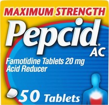Pepcid AC Maximum Strength Heartburn Relief Tablets, OTC Medicine Prevents  Rel