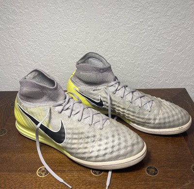 Nike Magista Obra Indoor Football Soccer Cleats ACC Gray Yellow