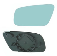 Spiegelglas links für Audi A3 8L A4 B5 A6 C5 A8 asphärisch blau Glas Rückspiegel