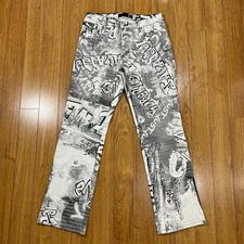 Rare Vintage Roberto Cavalli Graffiti Jeans Archive Y2K Bratzcore Runaway