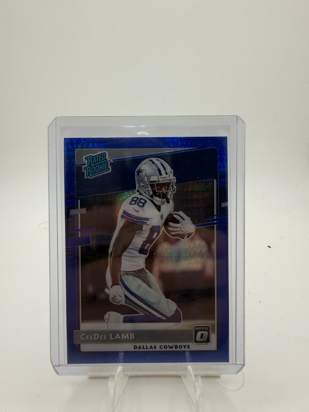 CeeDee Lamb Panini Donruss Optic #156 Blue Hyper