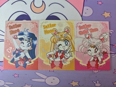 Sailor Moon Sammelkarten Trading Cards 3 Stück Fanmade A60