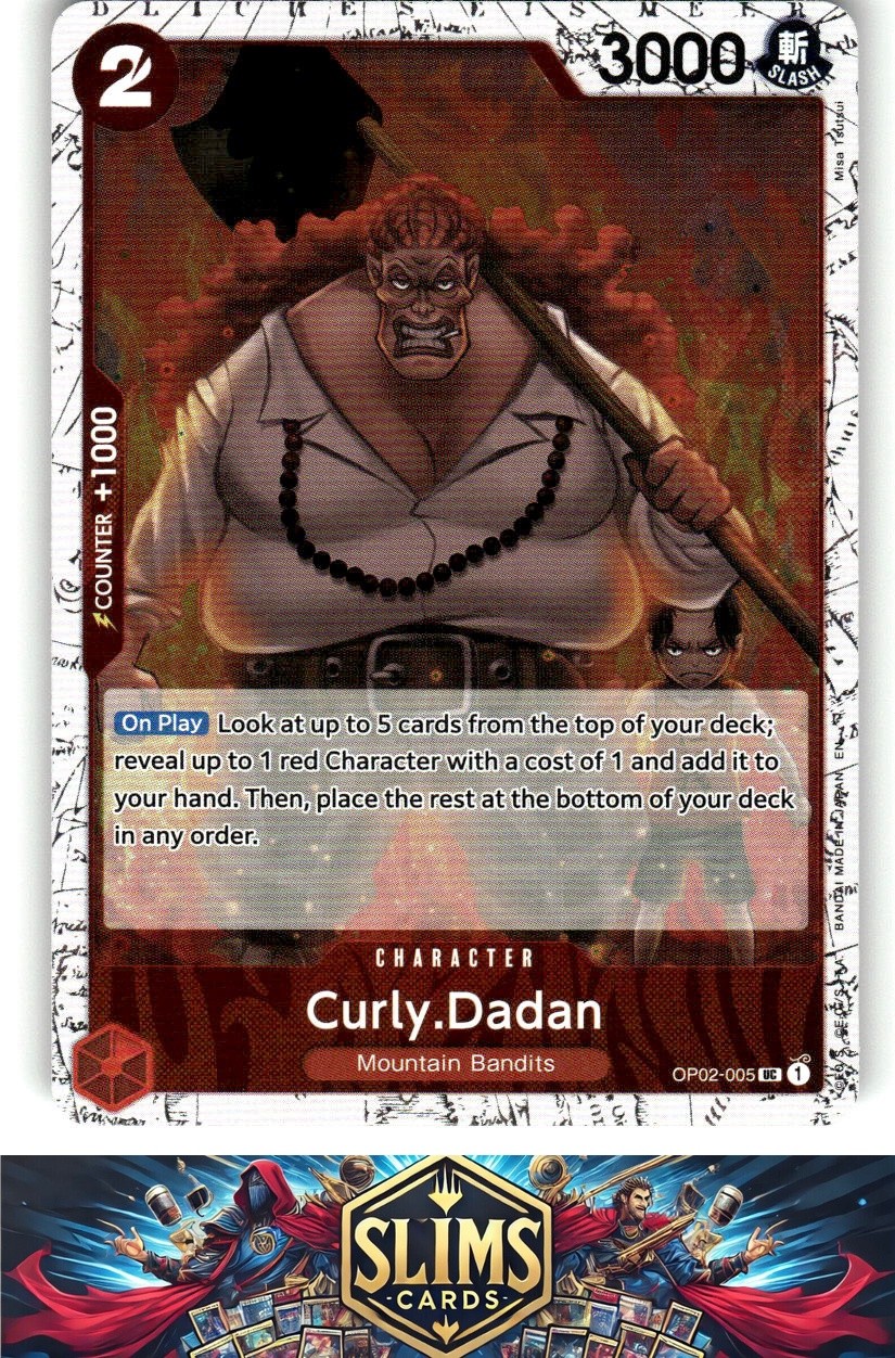 Paramount War Curly.Dadan #OP02-005 HOLOFOIL
