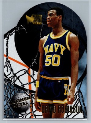 2013-14 Fleer Retro #13 David Robinson '95-96 Metal Universe Maximum Metal NAVY