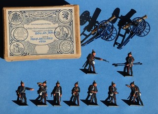 Zinnfiguren von Böhler Berlin 40mm Artillerie Preußen