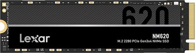 Lexar NM620 256GB SSD, M.2 2280 PCIe Gen3x4 NVMe 1.4 Internal SSD, Up to 35