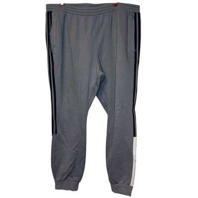 Adidas Men's Sweatpants Drawstring Pockets Elastic Waist ZX Jogger Gray Sz. 2XL
