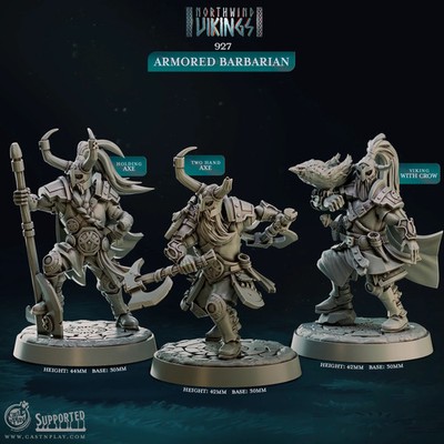 Armored Barbarians - Northwind Vikings - CastNPlay - Terrain Wargaming D&D DnD 2