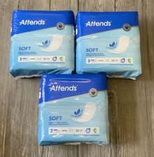 3 x 30 Stück Attends Soft 3 Extra Inkontinenzeinlagen 3 Tropfen(R9D)