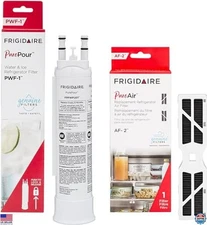 Frigidaire PurePour PWF-1 & PureAir AF-2 Water Air Filter Combo Kit, 2 Pack