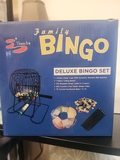 Yuanhe Deluxe Bingo Game Set-Includes Metal Cage,500 Colorful Bingo Chips,100...
