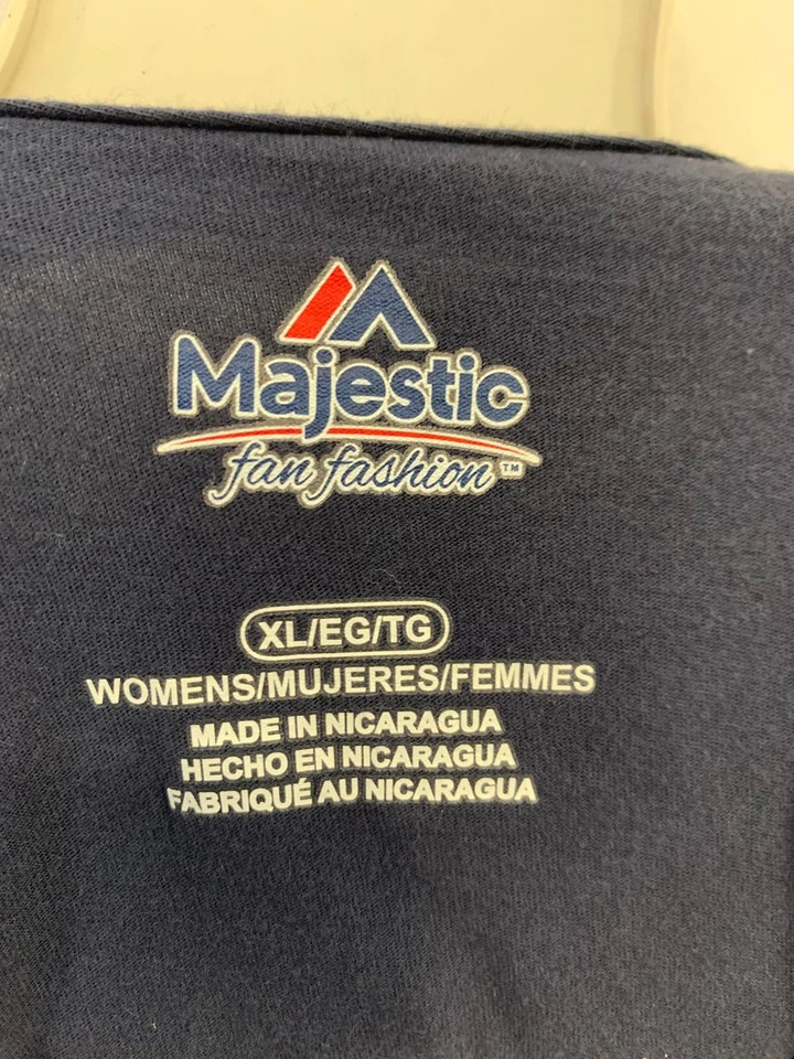 Majestic Seattle Mariners Thank You Ichiro #51 para mujer cuello en V azul marino #108 Foto 3 de 4