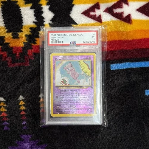 2001 POKEMON SOUTHERN ISLANDS PROMO #1 MEW-HOLO PSA 1