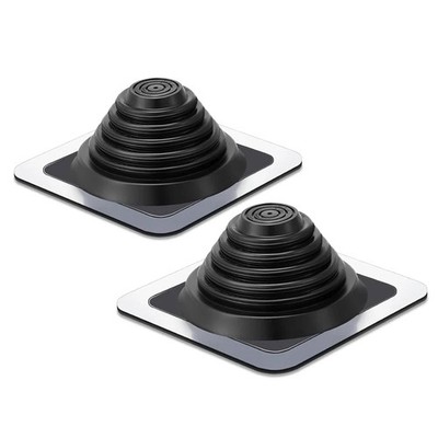 Metal Roof Vent Flashing Kit 2Pcs Epdm Roofing Boots Flexible Roof Jacks