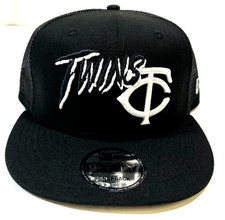 Minnesota Twins MLB NE "Black Street" Trucker Snapback Hat~Black