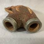 Vintage Tobacco Smoking Pipe Hand Carved Wooden Deer Stag Germany no stem & bowl — photo 8
