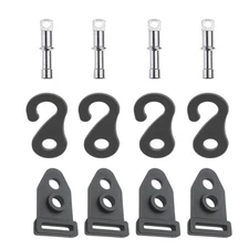 Camping Tent Poles Accessories 85mm Rod End Plugs Tent Feet Clamp Lock Carabi...
