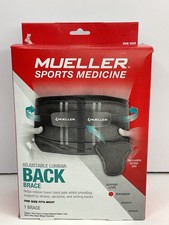 Mueller Sports Medicine 5-in-1 Adjustable Lumbar Back Brace Fits Sizes 28-50