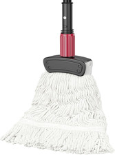 Commercial Mops for Floor Cleaning - Looped-End Heavy Duty Wet Mop with Long