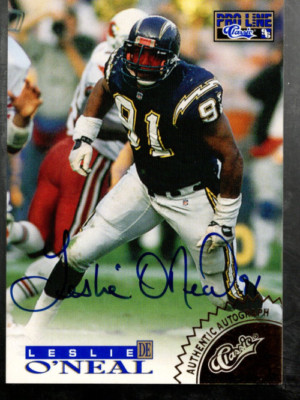 A5377- 1996 Pro Line Autogramme Gold Nr. 58 Leslie O'Neal Auto/250 - NM-MT
