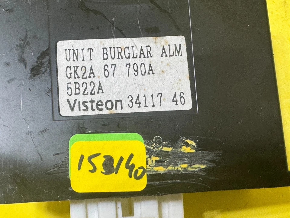 MAZDA 6 2005-2008 MÓDULO DE CONTROL DE ALARMA ANTIRROBO BLOQUEO FABRICANTE DE EQUIPOS ORIGINALES GK2A 67 790A Foto 2 de 4